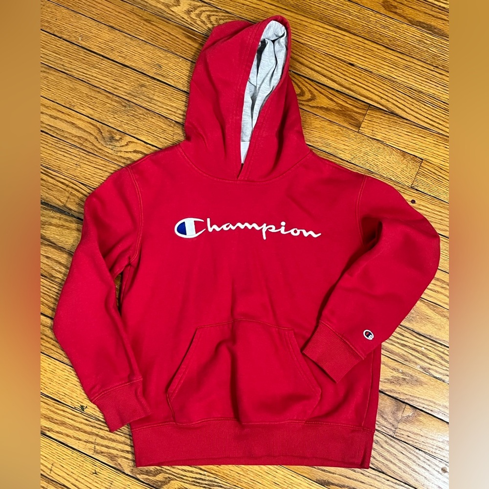 Champion Kids Red Pullover Hoodie